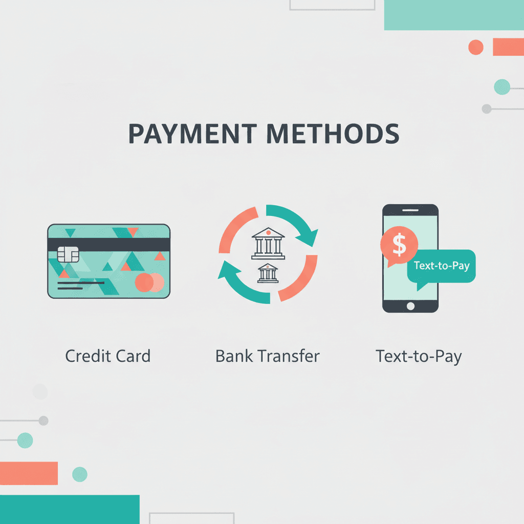 Automated payment follow-up workflow showing reminder schedule
